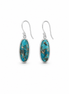 Blue Mojave Turquoise and Sterling Earrings
