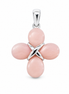 Pink Mother of Pearl and Sterling Pendant 24 Inch Chain