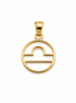 Mother of Pearl and Gold over Sterling Libra Pendant