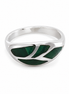 Malachite and Sterling Inlay Ring