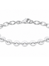 Sterling Linked Circles Bracelet 7.5 Inches