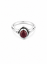 Bohemian Style Column Band with Cabochon Ring