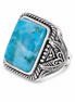 11.9 Carat Turquoise and Sterling Ring