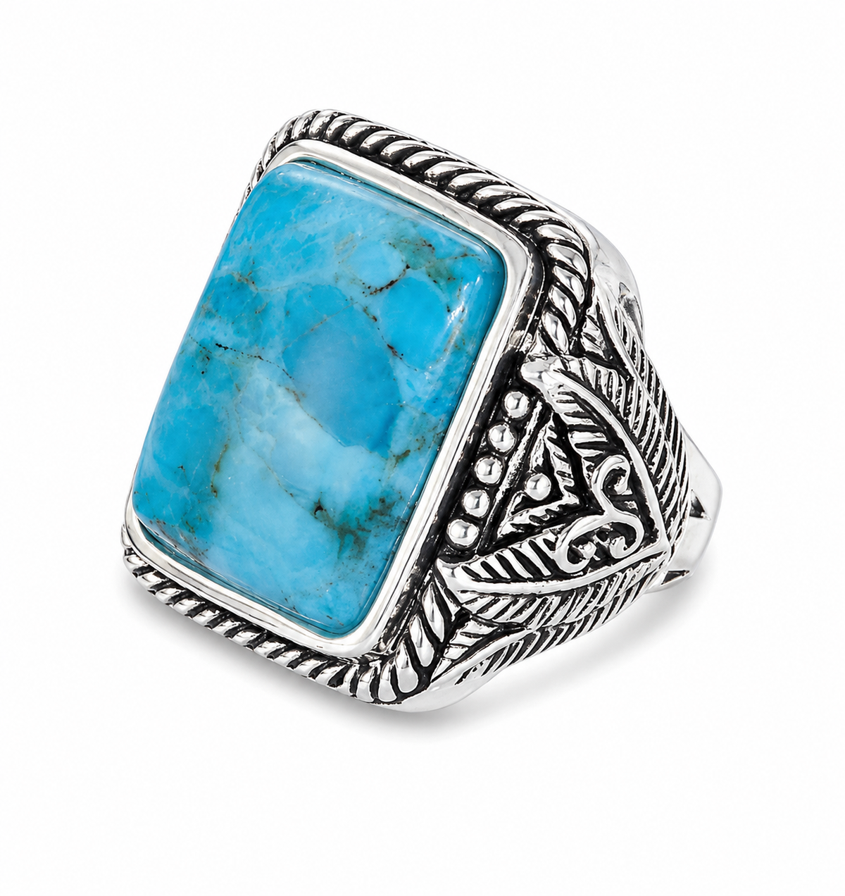 11.9 Carat Turquoise and Sterling Ring