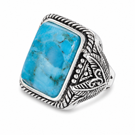 11.9 Carat Turquoise and Sterling Ring