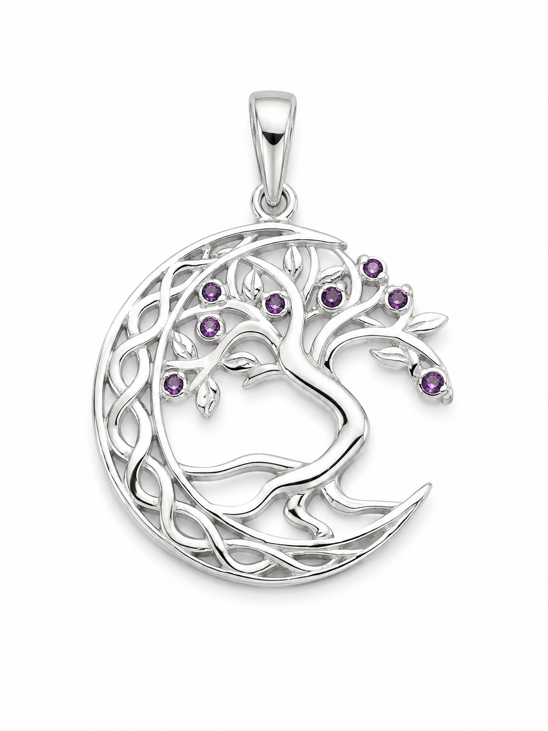 CZ and Sterling Silver Pendant