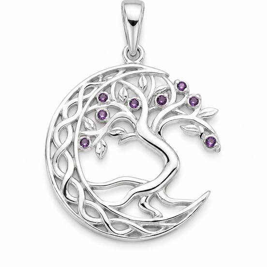CZ and Sterling Silver Pendant