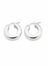 Chunky Silver Hoop Earrings