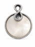 Antiqued Sterling Boho Slide Pendant