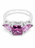 3.5 Carat TW Amethyst and Sterling Ring