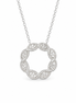 CZ and Sterling Eternity Slide Pendant 18 to 20 inch chain