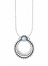 Rainbow Moonstone and Sterling Slide Pendant