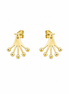 Gold over Sterling Floating Bead Illusion Earrings