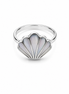 Mother of Pearl Silver Plated Inlay Ring