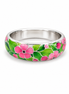 Enameled Sterling Beautiful Blossoms Ring
