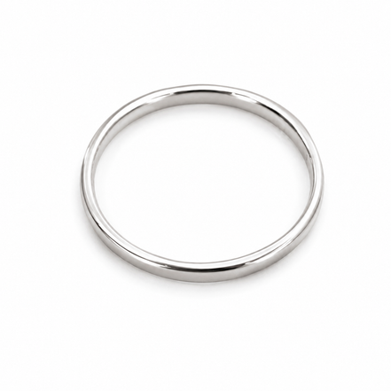 Hammered Sterling Stackable Band Ring