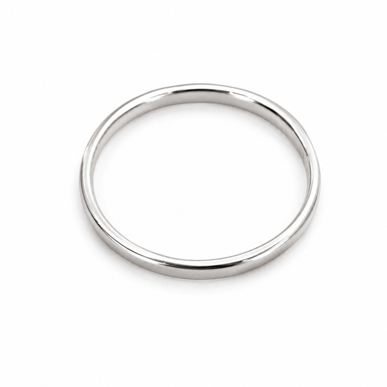 Hammered Sterling Stackable Band Ring