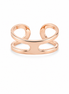 Rose Gold over Sterling Split Band Ring