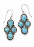 Turquoise and Sterling Arizona Sky Earrings