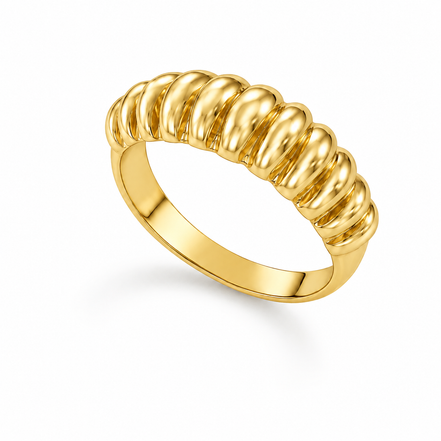 Gold Over Sterling Shrimp Dome Ring