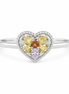 Multi-Gem and Two-tone Gold Star Ring