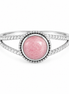 Rhodochrosite and Antiqued Sterling Ring