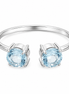Sky Blue Topaz and Sterling Open Ring