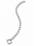 Sterling Beaded Bracelet Wide Spring Ring Clasp