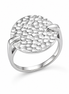 Hammered Sterling Disk Ring