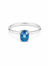 Blue Topaz and Sterling Ring