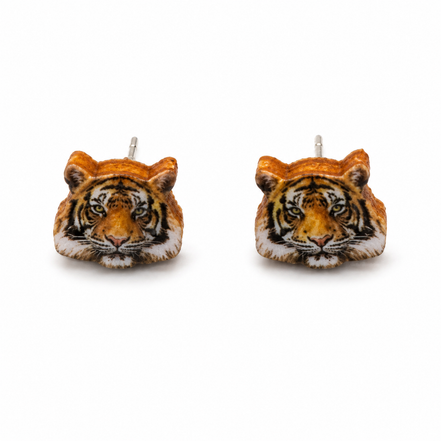 Birchwood Tiger Post Earrings