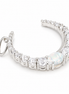 Rainbow Moonstone White Topaz and Sterling Pendant