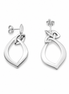 Sterling Stylish Drop Post Earrings