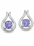 .45 Carat Topaz White Tanzanite Post Earrings