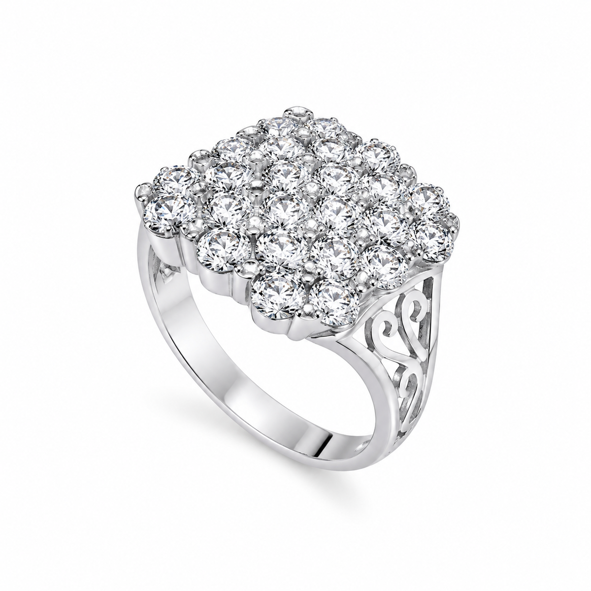 CZ and Sterling Shine Bright Ring