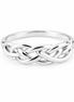 Sterling Interwoven Knot Ring