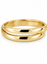 Gold over Sterling Overlap Band Ring