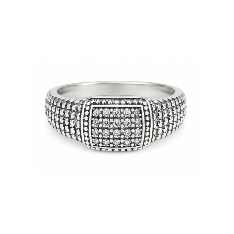 Marcasite with Pyrite Sterling Ring