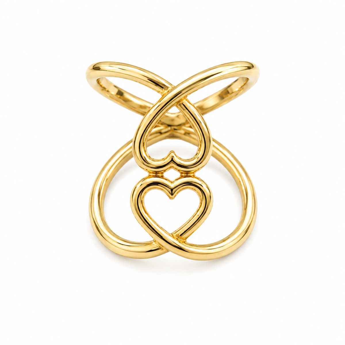 Double Heart Ring