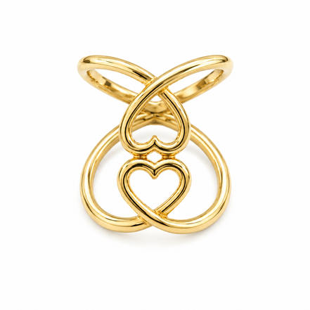 Double Heart Ring