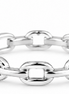 Sterling Anchor Chain Link Band Ring