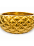 Basketweave Gold Dome Ring