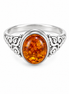 Sterling Silver Amber Ring