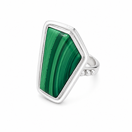 Sterling with Large Cabochon Gemstone