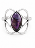 Marquise Cut Sterling Purple Amethyst