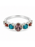 Multi-stone Pear Sterling Ring